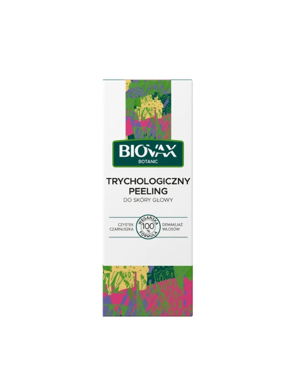 Biovax Botanic Peeling trychologiczny do skóry głowy Czystek i Czarnuszka 125 ml