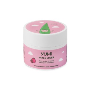 Yumi Hyalu Lover Krem-sorbet do twarzy intensywnie nawilżający Malina-Granat 50 ml