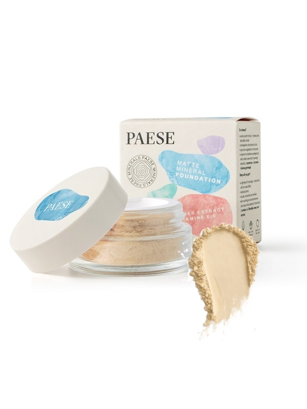 Paese Minerals matujący Podkład kryjący /101W/ Beige 7 g