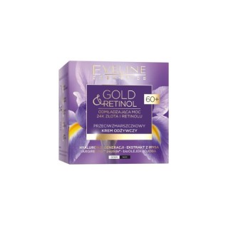 Eveline Gold&Retinol 60+ odżywczy Krem do twarzy przeciwzmarszczkowy 50 ml