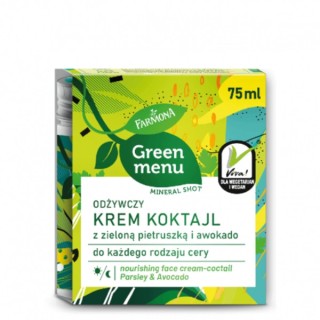 Farmona Green Menu Krem do twarzy z zieloną pietruszką i awokado 75 ml