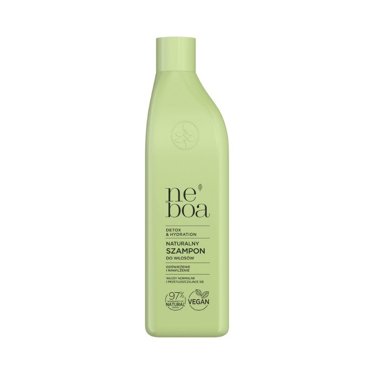 Neboa Detox & Hydration naturalny Szampon do włosów odświeżenie i nawilżenie 300 ml