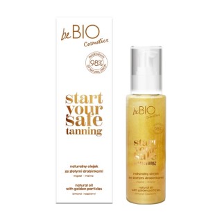 beBio Ewa Chodakowska Start Your Safe Tanning naturalny Olejek do ciała ze złotymi drobinkami 100 ml