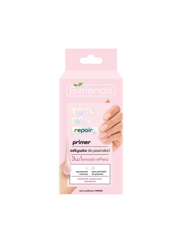 Bielenda Total Nail Odżywka do paznokci 3w1 Primer 10 ml