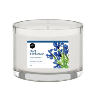 Aroma Home Świeca zapachowa Irys z Białą Różą 115 g