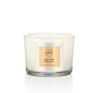 Aroma Home Elegance Series Świeca zapachowa Cotton Vanilla 115 g