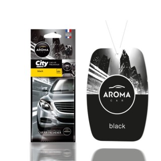 Aroma Car City Zawieszka zapachowowa do samochodu Black 1 sztuka