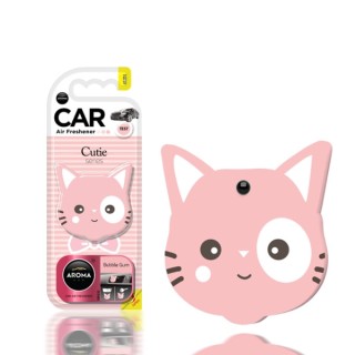 Aroma Car Cutie Cat Zawieszka zapachowowa do samochodu Bubble Gum 1 sztuka