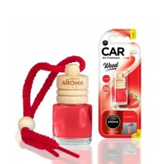 Aroma Car Wood Odświeżacz powietrza do samochodu Strawberry 6 ml