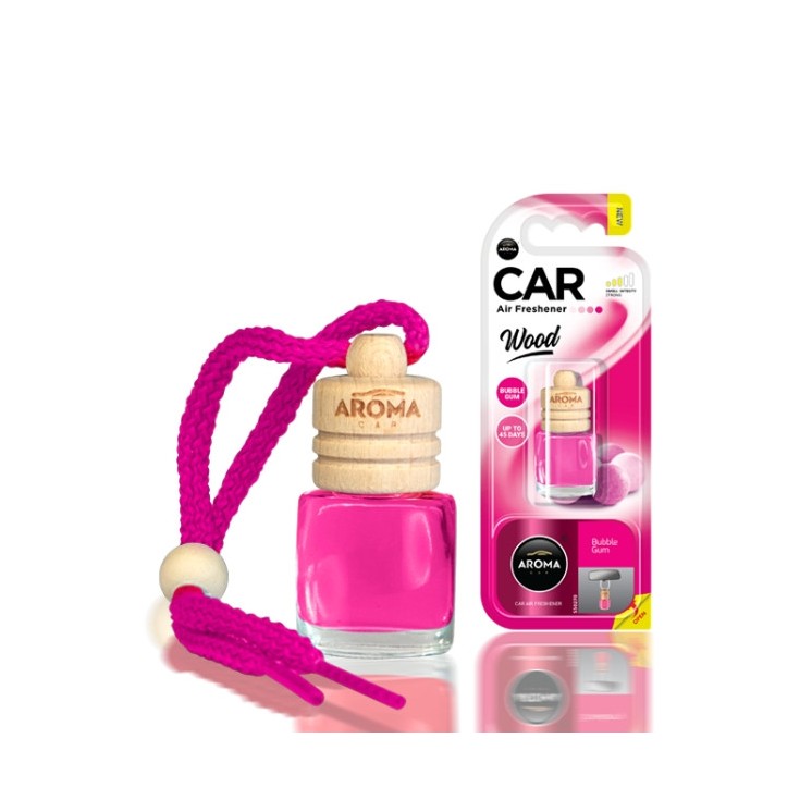 Aroma Car Wood Odświeżacz powietrza do samochodu Bubble Gum 6 ml