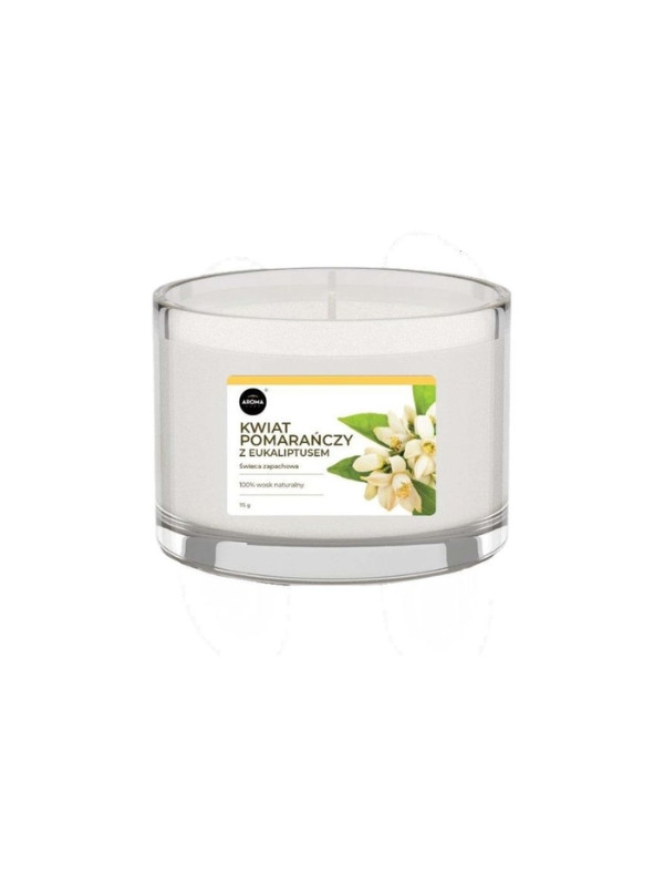 Aroma Home Deco Świeca zapachowa Kwiat pomarańczy z Eukaliptusem 115 g