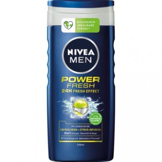 Nivea Men Żel pod prysznic Power Fresh 250 ml