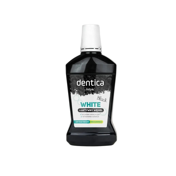Tołpa Dentica Płyn do płukania jamy ustnej Black White 500 ml