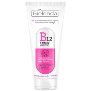 Bielenda B12 Beauty Vitamin witaminowe, mleczne Masło do ciała silnie nawilżające 200 ml