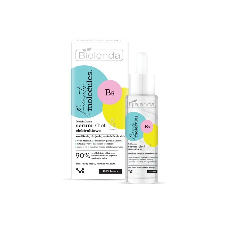 Bielenda Beauty Molecules molekularne Serum-shot do twarzy elektrolitowe 30 g