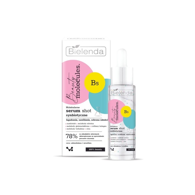 Bielenda Beauty Molecules molekularne Serum-shot do twarzy synbiotyczne 30 g