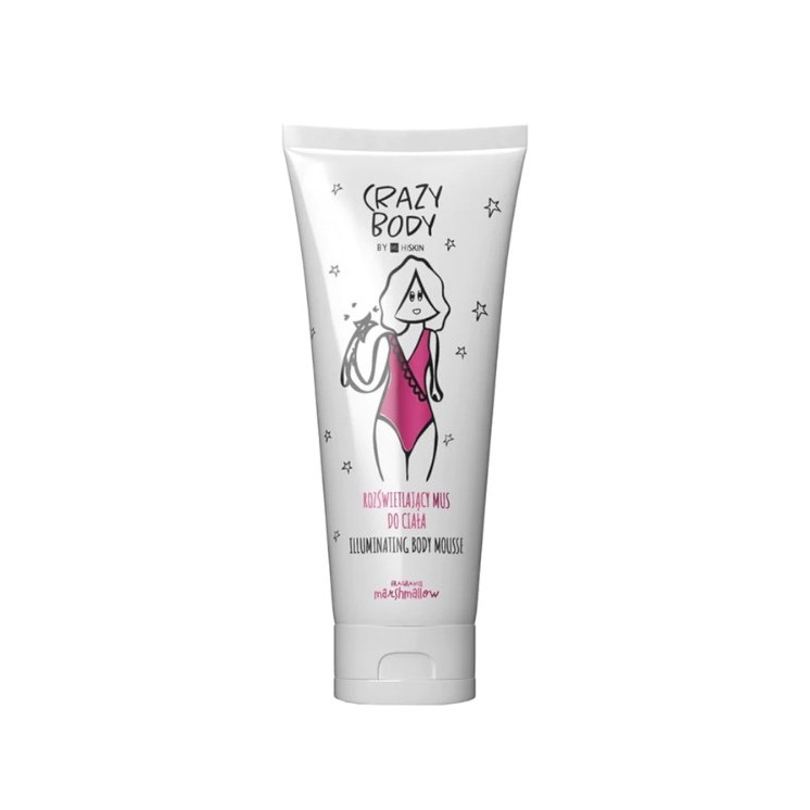 HiSkin Crazy Body rozświetlający Mus do ciała Marshallow 250 ml