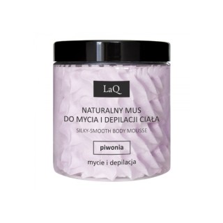 LaQ Kocica Piwonia naturalny Mus do mycia i depilacji ciała 100 g