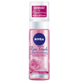 Nivea Rose Touch oczyszczająca Pianka do twarzy z organiczną wodą różaną 150 ml