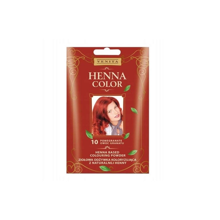 Venita Henna Color ziołowa Odżywka koloryzująca z naturalnej henny /10/ Owoc Granatu 25 g