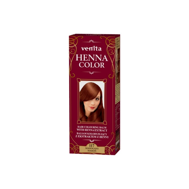 Venita Henna Color Balsam koloryzujący z ekstraktem z henny /117/ Mahoń 75 ml