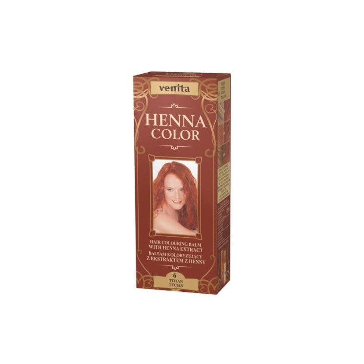 Venita Henna Color Balsam koloryzujący z ekstraktem z henny /6/ Tycjan 75 ml