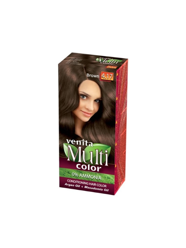 Venita Multi Color Farba do włosów /4.17/ Brąz 50 ml