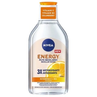 Nivea Energy Płyn micelarny do twarzy z witaminą C+B3 400 ml