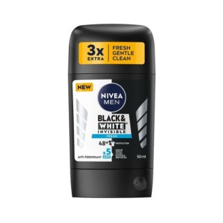 Nivea Men Black & White Antyperspirant w sztyfcie Invisible Fresh 50 ml