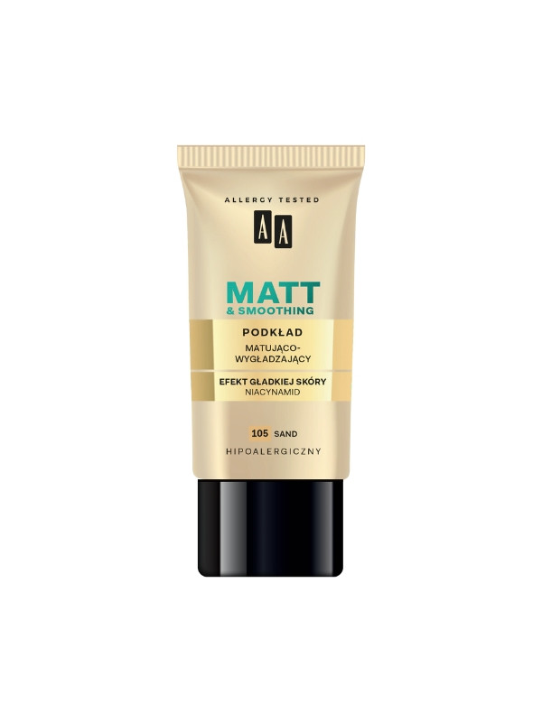 AA Make Up Matt Podkład do twarzy matująco-wygładzający /105/ Sand 30 ml