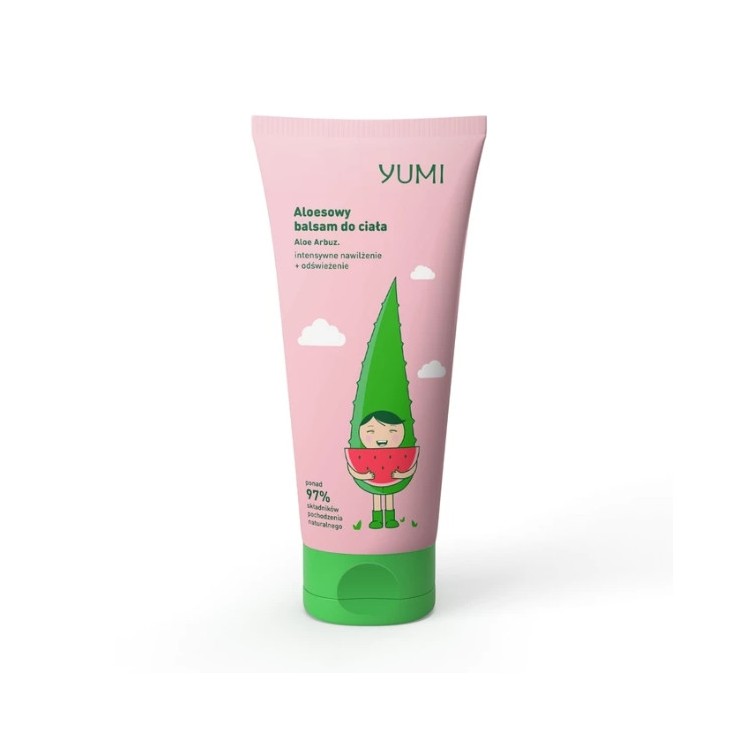 Yumi aloesowy Balsam do ciała intensywnie nawilżający Arbuz 300 ml