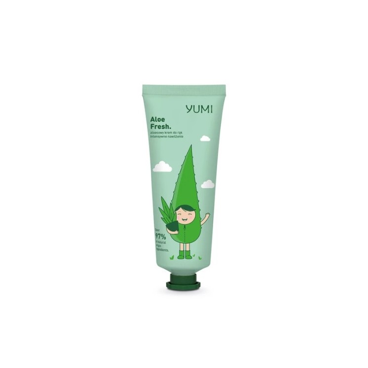 Yumi aloesowy Krem do rak intensywnie nawilżajacy Aloes 50 ml