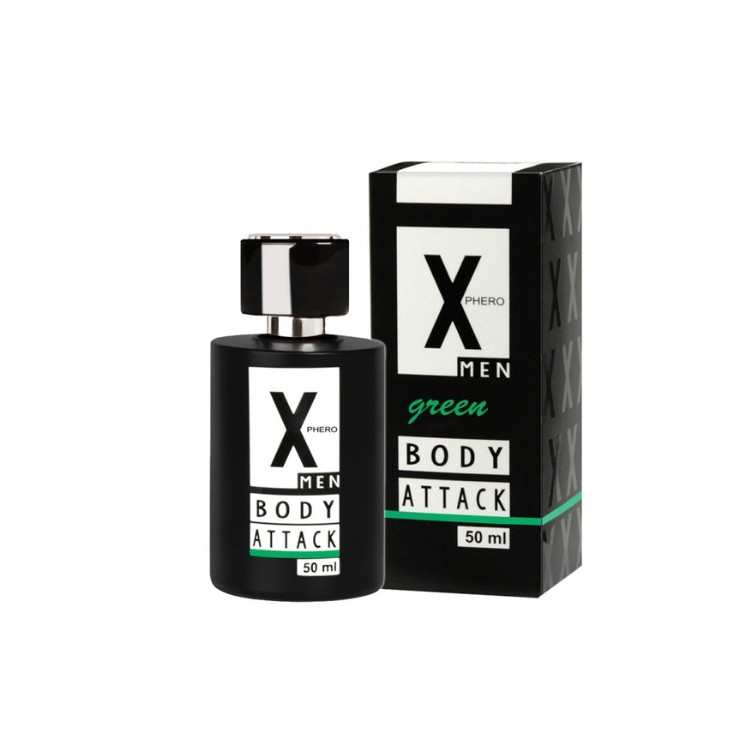 X-Phero Body Attack Green Perfumy z feromonami dla mężczyzn 50 ml