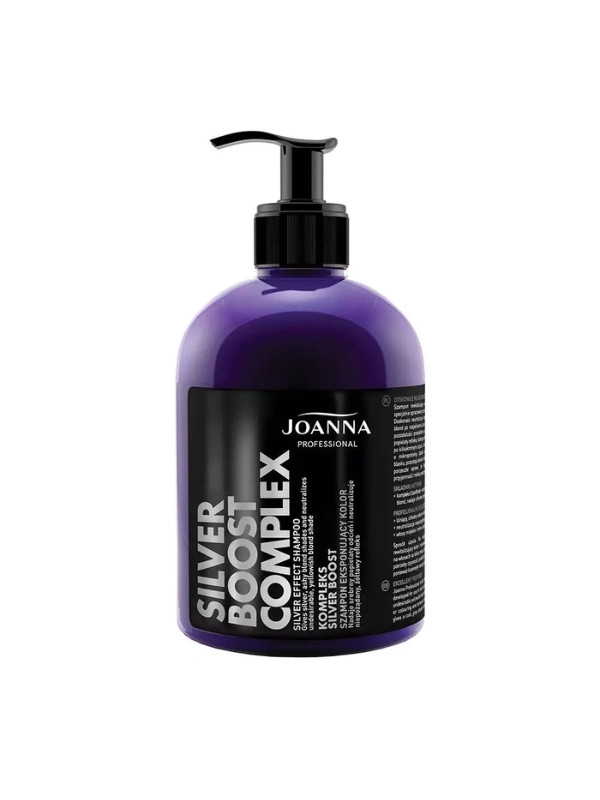 Joanna Professional SILVER BOOST KOMPLEKS Szampon do włosów eksponujący kolor srebrny 500 ml