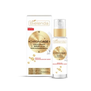 Bielenda Chrono Age 24H Odbudowujące Serum do twarzy przeciwzmarszczkowe na noc 30 ml