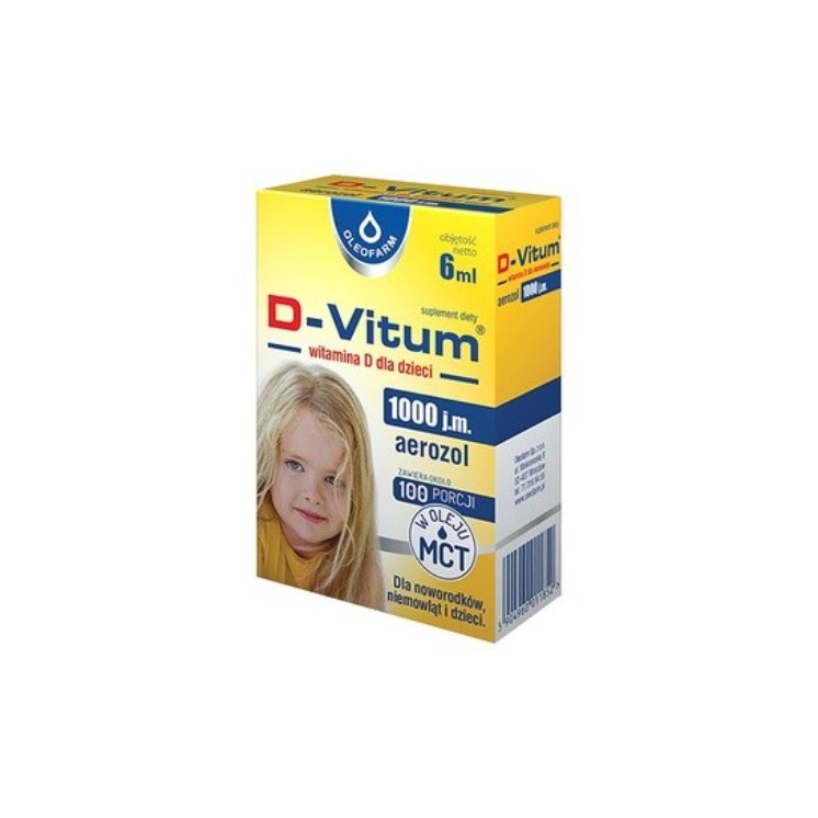 D-Vitum Witamina D 1000 j.m. aerozol 6 ml
