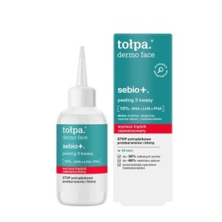 Tołpa Dermo Face Sebio+. Peeling do twarzy 3 kwasy 50 ml