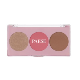 Paese Limited Edition Paletka do konturowania Rozświetlacz + Róż + Bronzer 8 g