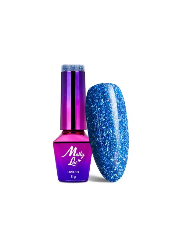 MollyLac /544/ Luxury Glam Lakier Hybrydowy Cosmic Love 5 ml