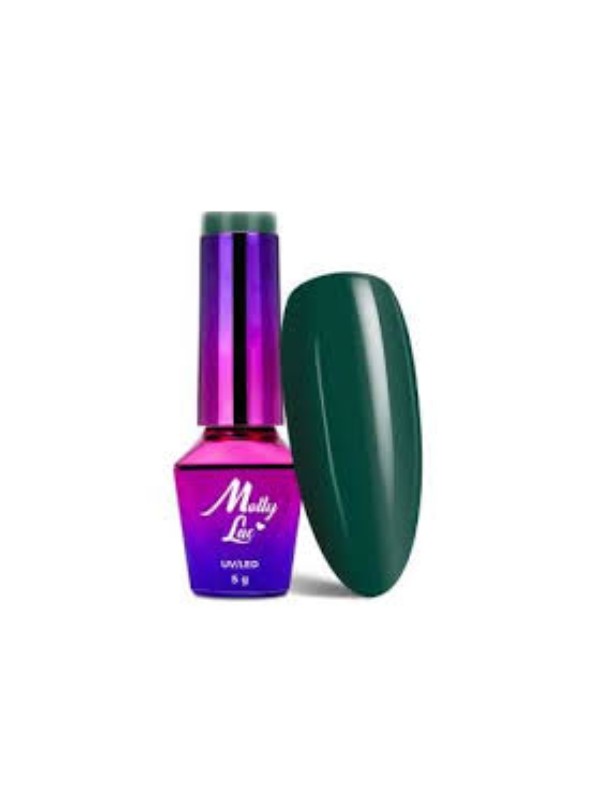 MollyLac /91/ Rest&Relax Lakier Hybrydowy Dark Green 5 ml