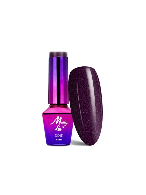 MollyLac /528/ I'm The Nudelover Lakier Hybrydowy Liquid Violet 5 ml