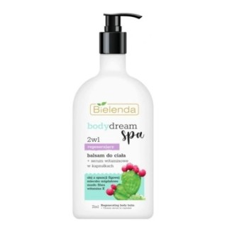 Bielenda Body Dream Spa 2w1 regenerujący Balsam do ciała+ Serum witaminowe w kapsułkach  Opuncja figowa 350 ml