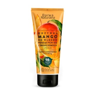 Barwa Naturalna Odżywka do włosów puszących się i zniszczonych Mango w tubie 200 ml