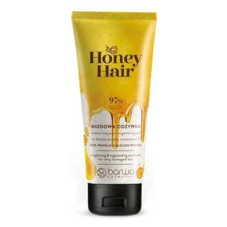 Barwa Honey Hair Wzmacniająco - regenerująca Odżywka do włosów bardzo zniszczonych Miód , Propolis & Mleczko Pszczele 200 ml