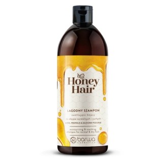 Barwa Honey Hair Nawilżająco - kojący Łagodny Szampon do włosów normalnych i suchych Miód , Propolis & Mleczko Pszczele 480 ml