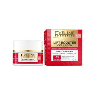 Eveline Lift Booster Collagen Silnie ujędrniający Krem - wypełniacz zmarszczek 50+ 50 ml