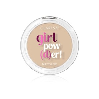 Claresa GIRL POW(D)ER! Puder prasowany Translucent /01/ 12 g