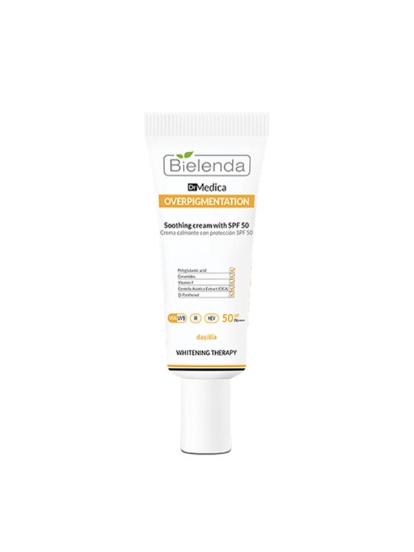 Bielenda Dr Medica OVERPIGMENTATION kojacy Krem do twrazy na dzien SPF50 50 ml