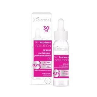 Bielenda Skin Academy Solutions Serum rewitalizująco- przeciwzmarszczkowe Retinol + Kolagen 30 ml