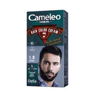 Delia Cameleo Men Farba do włosów i zarostu dla mężczyzn /1.0/ Black 30 ml